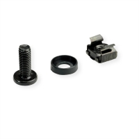 Roline Mounting material for 19" components, M6, 100 pieces, black