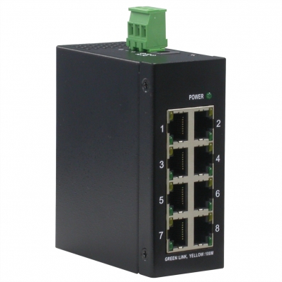 ROLINE Industrial Switch, 8x RJ-45, unmanaged