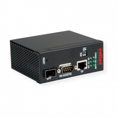 ROLINE Industrial Ethernet to Serial Media Converters (RS-232), 1x SFP