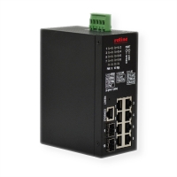ROLINE Gigabit Switch 10-Port (8x RJ45+2x SFP) Layer2 PoE+ Smart Managed