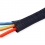 ROLINE PVC Cable Conduit, Strap Closing, black, 2.5 m