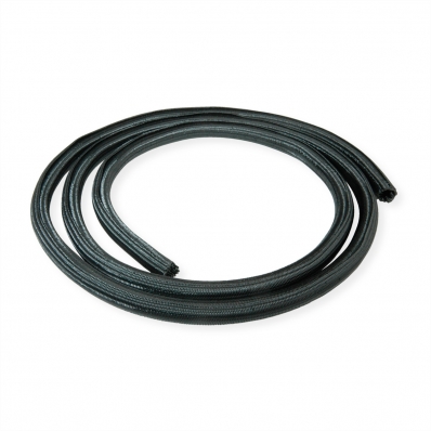 ROLINE PVC Cable Conduit, Self Closing, black, 2.5 m