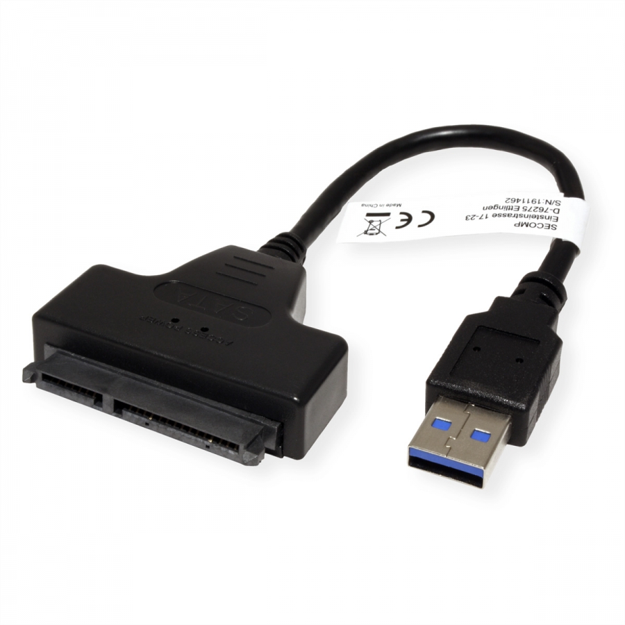 Adaptateur USB 3.0 (3.2 Gen 1) / Sata III, 6.0 Gbit/s, par