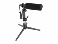 Delock Vlog Shotgun Microphone Set for Smartphones and DSLR Cameras