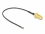 Delock Antenna Cable RP-SMA jack bulkhead to MHF® 4L LK plug 1.37 10 cm thread length 10 mm