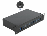 Delock 10″ Industry Hub 10 x USB 3.2 Gen 1 Type-A