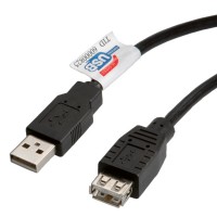 ROLINE USB 2.0 Cable, Type A-A, M/F 0.8 m