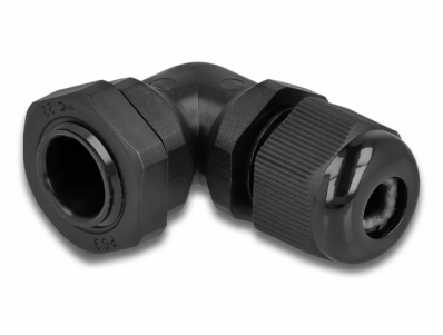 Delock Cable Gland 90° angled PG9 black