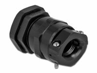 Delock Cable Gland PG21 with strain relief and bending protection black