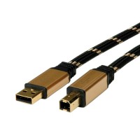 ROLINE GOLD USB 2.0 Cable, Type A-B 1.8 m