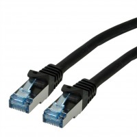 ROLINE S/FTP Patch Cord Cat.6A, Component Level, LSOH, black, 1.5 m