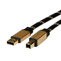 ROLINE GOLD USB 2.0 Cable, Type A-B 4.5 m