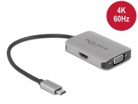 Delock USB Type-C™ Splitter (DP Alt Mode) - 1 x HDMI + 1 x VGA out