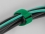 Delock Hook-and-loop cable tie with Loop and Fastening Eyelet L 280 x W 38 mm green 3 pieces