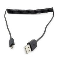 ROLINE USB 2.0 Spiral Cable, A - Micro B, M/M 1m