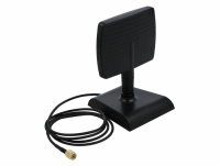 Delock WLAN WiFi 6 Antenna RP-SMA plug 4 - 6 dBi directional with magnetic base with tilt joint