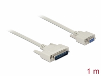 Delock Serial Cable D-Sub 25 male to D-Sub 9 female 1 m