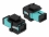 Delock Keystone Module SC Simplex female to SC Simplex female aqua / black