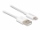 Delock USB data and power cable for iPhone™, iPad™, iPod™ white 15 cm