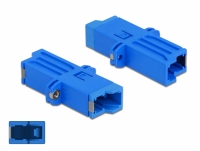 Delock Optic Fiber Coupler E2000 Simplex female to Simplex female Single-mode blue