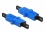 Delock Optic Fiber Coupler E2000 Simplex female to Simplex female Single-mode blue