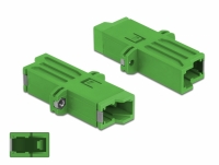 Delock Optic Fiber Coupler E2000 Simplex female to Simplex female Single-mode green