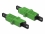 Delock Optic Fiber Coupler E2000 Simplex female to Simplex female Single-mode green