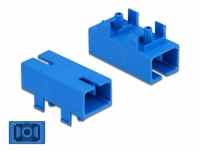 Delock Optic Fiber Coupler for PCB SC Simplex female to SC Simplex female Single-mode blue