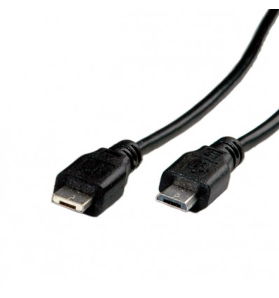 ROLINE USB 2.0 Cable, Micro USB A M - Micro USB B M 1.8 m