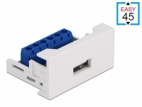 Delock Easy 45 Module USB 2.0 Type-A female to Terminal Block 22.5 x 45 mm