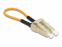 Delock Optical Fiber loopback Adapter LC / OM1 Multi-mode beige