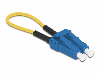 Delock Optical Fiber loopback Adapter LC / UPC singlemode blue