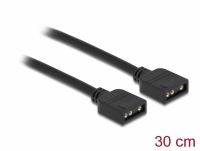 Delock RGB Connection Cable 3 pin for 5 V RGB / ARGB LED illumination 30 cm