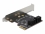 Delock 4 port SATA PCI Express x1 Card - Low Profile Form Factor