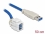 Delock Keystone Module USB 3.0 A female 250° > USB 3.0 A male with cable white
