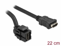 Delock Keystone Module HDMI female 250° > HDMI female with cable black