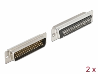 Delock D-Sub HD 50 pin male metal, solder version, 2 pieces