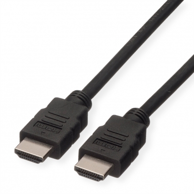 ROLINE HDMI High Speed Cable + Ethernet, LSOH, M/M, black, 7.5 m