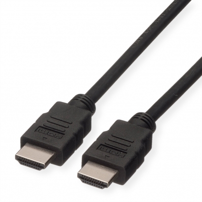 ROLINE HDMI High Speed Cable + Ethernet, LSOH, M/M, black, 15 m