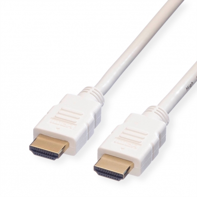 ROLINE HDMI High Speed Cable + Ethernet, M/M, white, 20 m