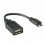 ROLINE USB 2.0 Cable, USB Type A F - Micro USB B M, OTG 0.15 m