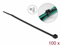 Delock Cable tie heat resistant L 150 x W 3.6 mm black 100 pieces
