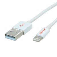 ROLINE Lightning to USB cable for iPhone, iPod, iPad 1 m