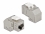 Delock Keystone Module RJ45 jack to RJ45 jack Cat.6A 90° angled