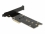 Delock PCI Express x4 Card to 1 x internal NVMe M.2 Key M with heat sink and LED illumination - Low Profile Form Factor