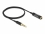 Delock Audio Extension Cable Stereo Jack 3.5 mm 4 pin male to female Ultra Slim 0.5 m black