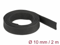 Delock Fabric heat shrink tube 2 m x 10 mm shrinkage ratio 2:1 black