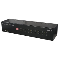 Lindy 16 Port DVI-I Single Link, USB 2.0 & Audio KVM Switch