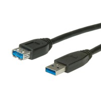 ROLINE USB 3.0 Cable, Type A M - A F 0.8 m