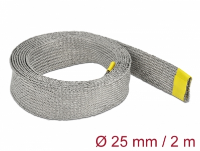 Delock Braided sleeve for EMC shielding stretchable 2 m x 25 mm